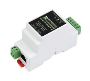 Industrial serial server, RS485 to RJ45 Ethernet, TCP/IP to serial, rail-mount support, with POE function
